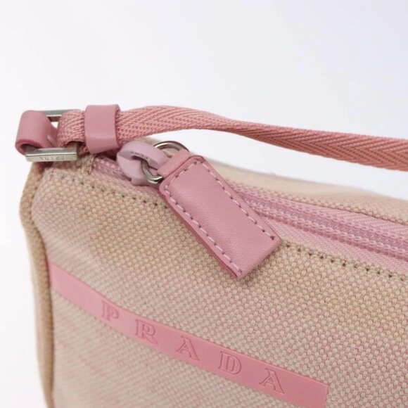 PRADA Sports Accessory Pouch Canvas Gray Silver Auth - Picture 10 of 16
